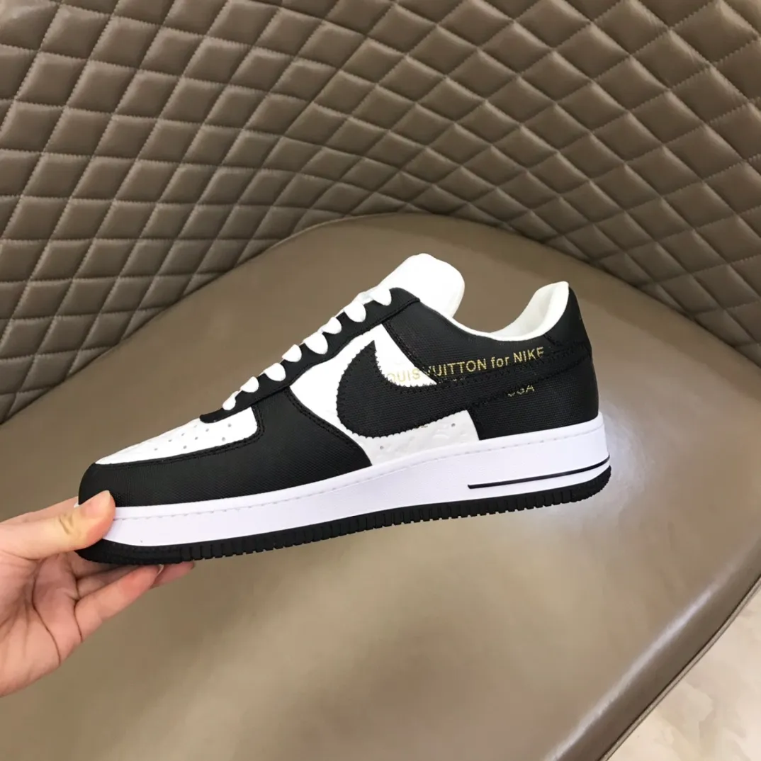 Men's shoes 💰p420 "*OUIS *UITTO*" x OFF-WHITE x Nike tripartite collaboration! Trendy and cool men's casual sports shoes with unrivaled color matching. The design idea basically continues the style of THE TEN. The Swoosh line and tongue label have a very familiar visual effect and are both fashionable and trendy! A must-have for fashionistas! The effect on your feet is absolutely stunning! Size: 38-45